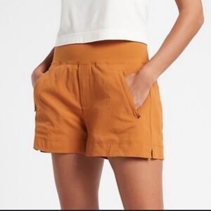Athleta Trekkie North Shorts Brown Orange Rust Womens 18